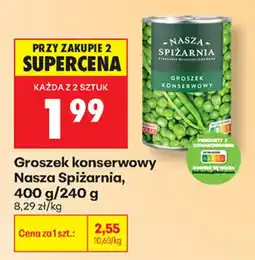 Biedronka Groszek konserwowy Nasza Spiżarnia oferta