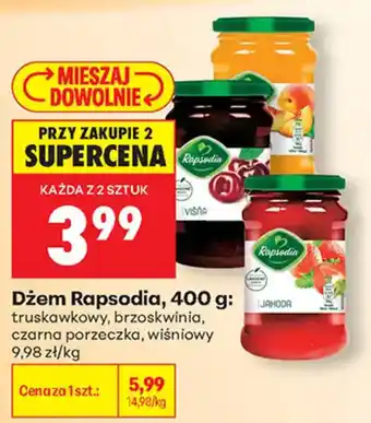 Biedronka Dżem Rapsodia oferta