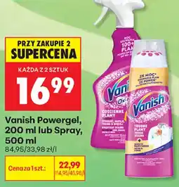 Biedronka Vanish Powergel oferta