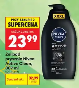 Biedronka Żel pod prysznic Nivea Active Clean oferta