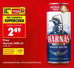 Biedronka Piwo Harnaś Jasne Pełne oferta