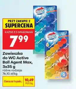 Biedronka Zawieszka do WC Active Ball Agent Max oferta