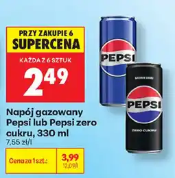 Biedronka Napój gazowany Pepsi lub Pepsi zero cukru oferta