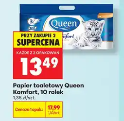 Biedronka Papier toaletowy Queen Komfort oferta