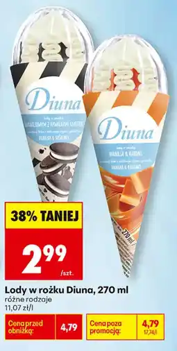 Biedronka Lody w rożku Diuna oferta