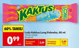 Biedronka Lody Kaktus Long Polewka oferta
