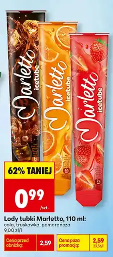 Biedronka Lody tubki Marletto oferta