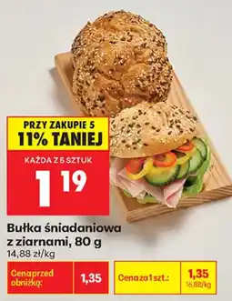 Biedronka Bułka śniadaniowa z ziarnami oferta