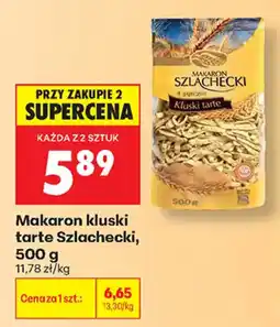 Biedronka Makaron kluski tarte Szlachecki oferta