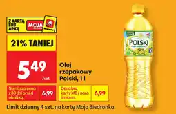 Biedronka Olej rzepakowy Polski oferta