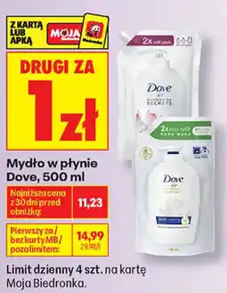 Biedronka Mydło w płynie Dove oferta