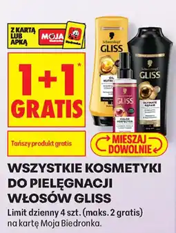 Biedronka Kosmetyki do pielęgnacji włosów Gliss oferta