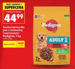 Biedronka Sucha karma dla psa z wołowiną i warzywami Pedigree oferta