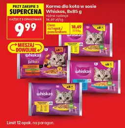 Biedronka Karma dla kota w sosie Whiskas oferta