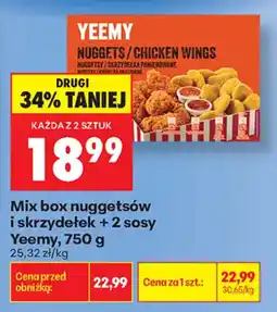 Biedronka Mix box nuggetsów i skrzydełek Yeemy oferta