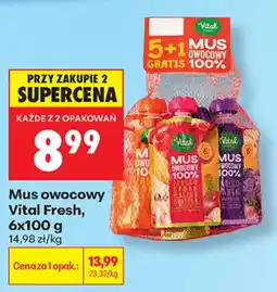 Biedronka Mus owocowy Vital Fresh oferta