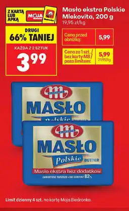 Biedronka Masło ekstra Polskie Mlekovita oferta