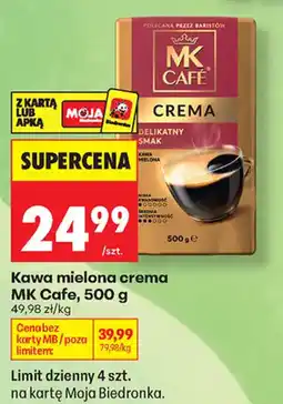Biedronka Kawa mielona crema MK Cafe oferta