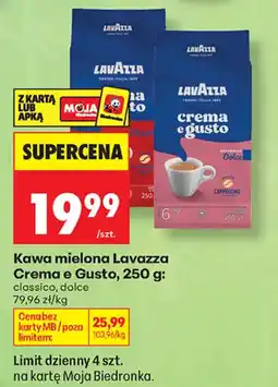 Biedronka Kawa mielona Lavazza Crema e Gusto oferta