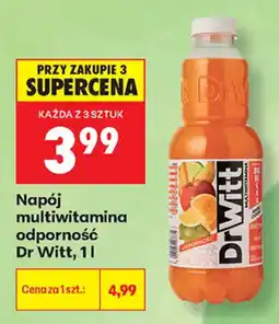 Biedronka Napój multiwitamina odporność Dr Witt oferta