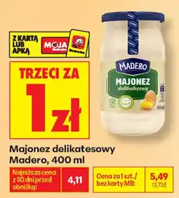 Biedronka Majonez delikatesowy Madero oferta