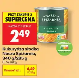 Biedronka Kukurydza słodka Nasza Spiżarnia oferta