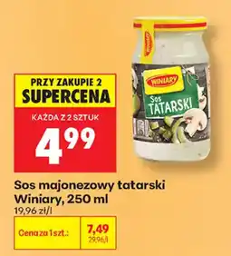 Biedronka Sos majonezowy tatarski Winiary oferta