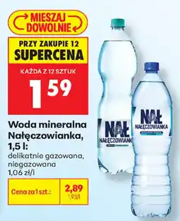Biedronka Woda mineralna Nałęczowianka oferta