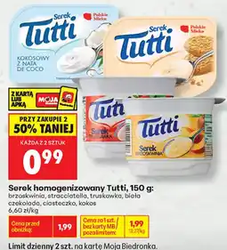 Biedronka Serek homogenizowany Tutti oferta