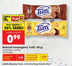 Biedronka Batonik twarogowy Tutti oferta