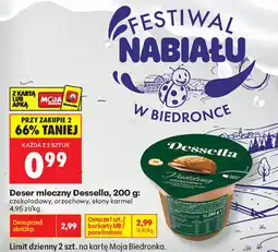 Biedronka Deser mleczny Dessella oferta