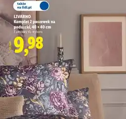 Lidl Livarno komplet 2 poszewek na poduszki oferta
