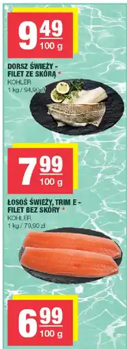 EuroSPAR Dorsz świeży - filet ze skórą * Kohler oferta