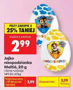 Biedronka Jajko niespodzianka Meltié oferta