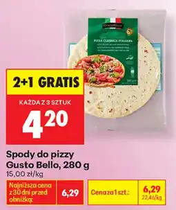 Biedronka Spody do pizzy Gusto Bello oferta