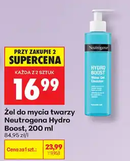 Biedronka Żel do mycia twarzy Neutrogena Hydro Boost oferta