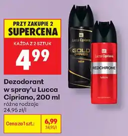 Biedronka Dezodorant w spray'u Lucca Cipriano oferta