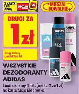 Biedronka Dezodoranty Adidas oferta