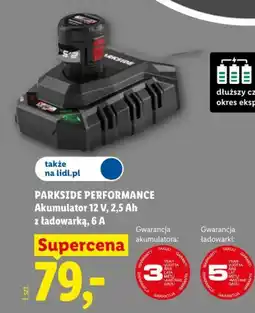 Lidl Akumulator 12 V, 2,5 Ah z ładowarką, 6 A oferta