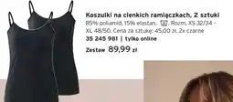 Tchibo Koszulki na cienkich ramiączkach oferta