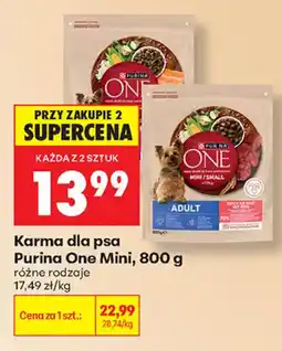 Biedronka Karma dla psa Purina One Mini oferta