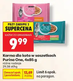Biedronka Karma dla kota w saszetkach Purina One oferta