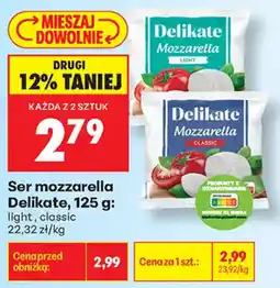 Biedronka Ser mozzarella Delikate oferta