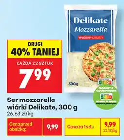 Biedronka Ser mozzarella wiórki Delikate oferta