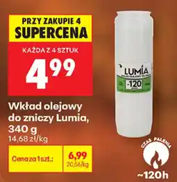 Biedronka Wkład olejowy do zniczy Lumia oferta