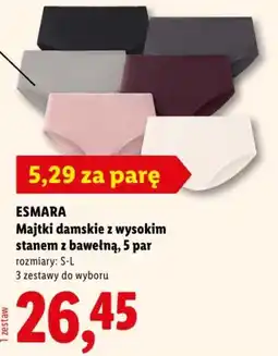 Lidl Majtki damskie z wysokim stanem z bawełną oferta