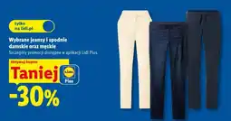 Lidl Wybrane jeansy i spodnie damskie oraz męskie oferta