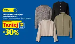 Lidl Wybrane swetry i kardigany damskie oraz męskie oferta
