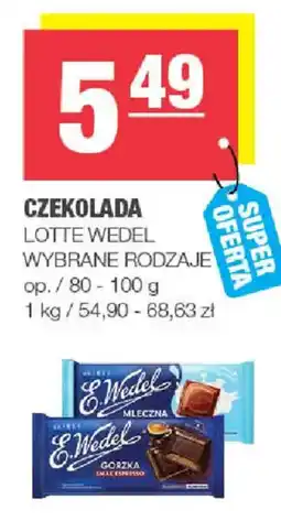 EuroSPAR Czekolada Lotte Wedel oferta