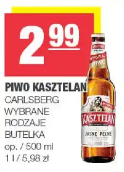 EuroSPAR Piwo Kasztelan Carlsberg Wybrane Rodzaje oferta